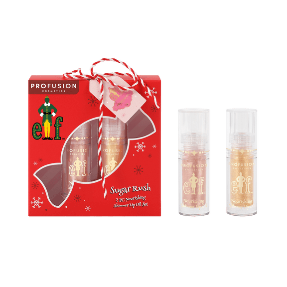 Profusion Cosmetics Elf Stocking Stuffer - 2 PC Shimmer Mini Lip Oil