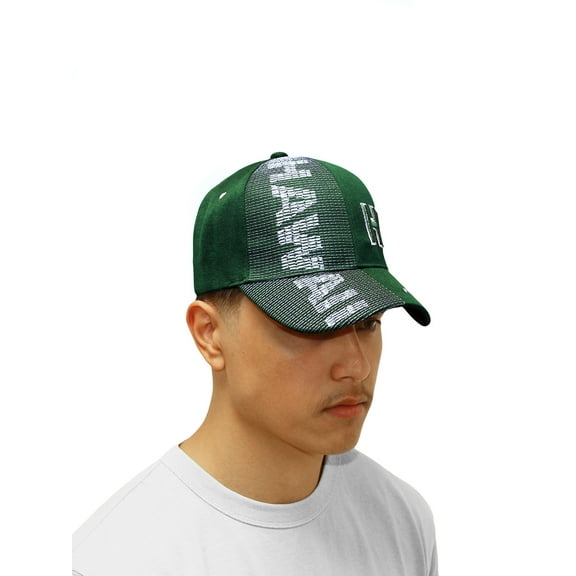 ISLAND CREW HAWAII CAP: Hi Hawaii W/ Island Logo, Green