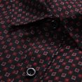 thumbnail image 2 of WREESH Men's Formal Shirt Long Sleeve Button Down Polka-Dot Dress Shirt Wrinkle-Free Fabric Business Attire Office S, 2 of 6