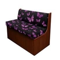 Yuyamidu Purple Butterfly RV Dinette Cushion Covers Soft Camper Cushion Slipcovers Elastic RV Couch Cushion Covers Furniture Protector for RV Camper Decoration