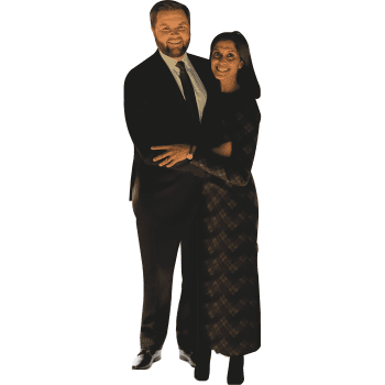 H38200 JD and Usha Vance Cardboard Cutout Standee Standup