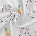 thumbnail image 2 of Coolnut 60" Easter Bunny Eggs Outdoor Round Tablecloth, Waterproof Stain-Resistant Non-Slip Circular Tablecloth with Umbrella Hole and Zipper for Tabletop Backyard Party BBQ Decor, 2 of 7