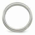 thumbnail image 2 of Edward Mirell  Titanium Brush&Polished Textured Domed 6mm Band, 2 of 7