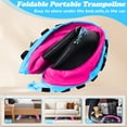 thumbnail image 3 of WOWLAND 3FT Toddler Trampoline with Handlebar for Age 1-6, Max Load 220LBS 36'' Indoor Mini Trampoline for Kids, Small Trampoline for Toddlers, Noise Free, Quick Assembly, 3 of 7