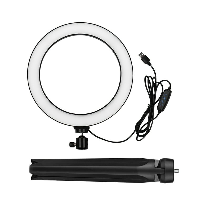 Merra 63 in. Black LED Ring Lighting Kit Lamp with Tripod for Live Stream  Photo Video Makeup More MRL-0010-16-BNHD-1 - The Home Depot