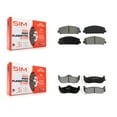 thumbnail image 1 of SIM Front Rear Semi-Metallic Brake Pads Kit for Car Nissan TITAN Armada INFINITI QX56 KSM-100179, 1 of 8
