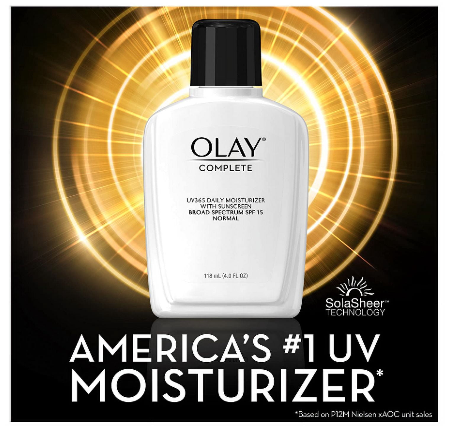 Olay Complete Lotion Moisturizer with Sunscreen SPF 15 Normal, 4.0 Fluid Ounce, 3 Count