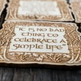 thumbnail image 6 of Fantasy Quotes Coaster Set of 6 Raw Wood, 6 of 7