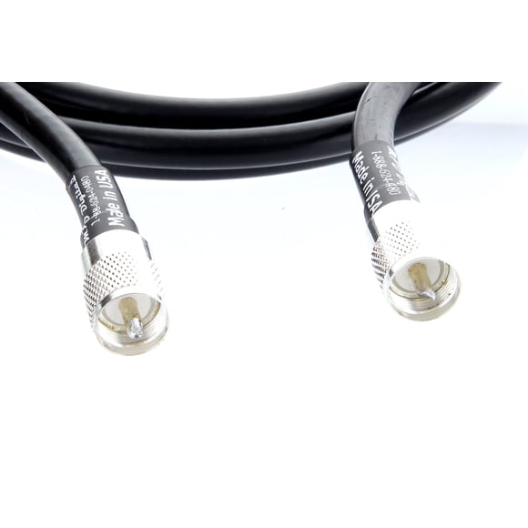 MPD Digital MPD400-PL259-UHF-25 Coax Ham or CB Radio Jumper Antenna UHF VHF HF Coax Cable Jumper RF with PL-259 Connectors