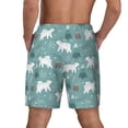 thumbnail image 2 of Lsque Mens Swim Trunks whiter Snow bear Print Pattern - Bathing Suit Compression Liner - Beach Swim Shorts Swimwear - (S-3XL) - Stretch Quick Dry -Small, 2 of 9