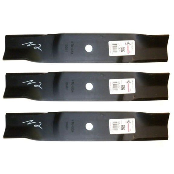 (3) 10361 Rotary Blades Compatible With Cub Cadet 02005017, 1005336, 942-04417A, 94204417
