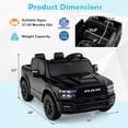 thumbnail image 5 of Ambifirner 24V 2-Seater Licensed Land Rover Ride On Car Toy w/Parent Remote Control, 3 Speeds, Wireless Music, MP3 Player, Electric Car for Kids,Black, 5 of 9