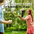 thumbnail image 7 of Badminton Net Outdoor Game Set - Rackets Shuttlecocks Combo No Tools Required, Portable, 7 of 7