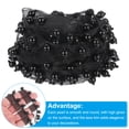 thumbnail image 3 of Uxcell 5 Yard  8mm OD 1.06" Wide Faux Pearl Lace Ribbon Black 5Pack, 3 of 5