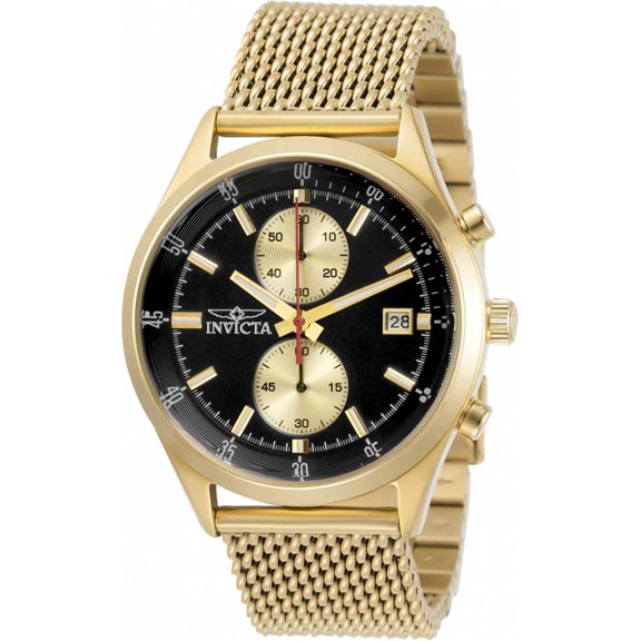 Invicta 31358 Men's Pro Diver Black and Gold Dial Chrono Watch