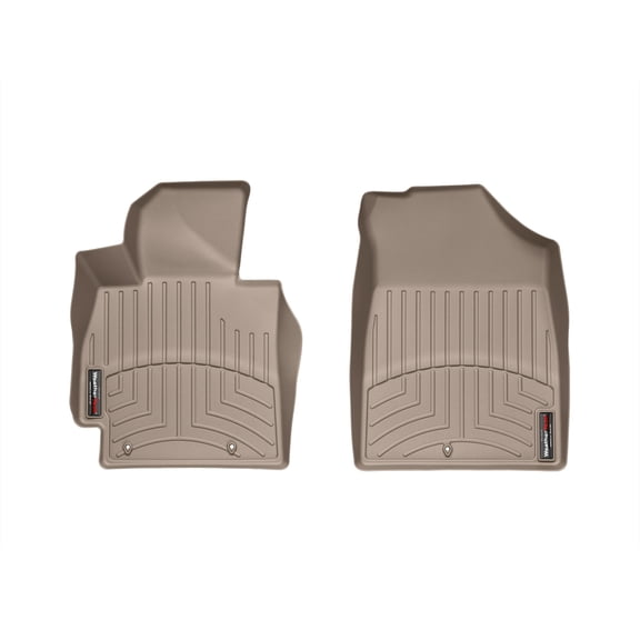 WeatherTech Custom Fit FloorLiners compatible with 2012-2017 Hyundai Veloster - 1st Row (Driver & Passenger), Tan