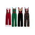thumbnail image 5 of Sleeveless Christmas Jumpsuit for Women Cute Santa Overalls Xmas Holiday Romper One Piece Outfits, 5 of 6