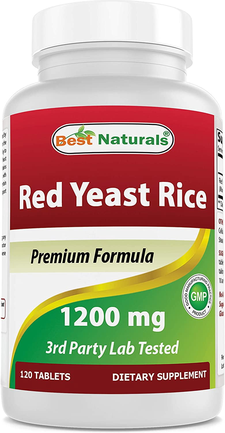 (2 pack) Best Naturals Red Yeast Rice 1200 mg 120 Tablets