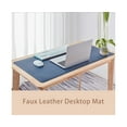 thumbnail image 3 of Anti-slip Waterproof Double-sided Faux Leather Mouse Pad Desktop Mat Table Cover - Dark Gray, 3 of 5