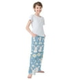 thumbnail image 4 of FORMRS Kids Pajama Pants with Pockets Size 6-8Y Boys Lounge Sleep Bottoms, Cartoon Easter Bunnies, 4 of 8
