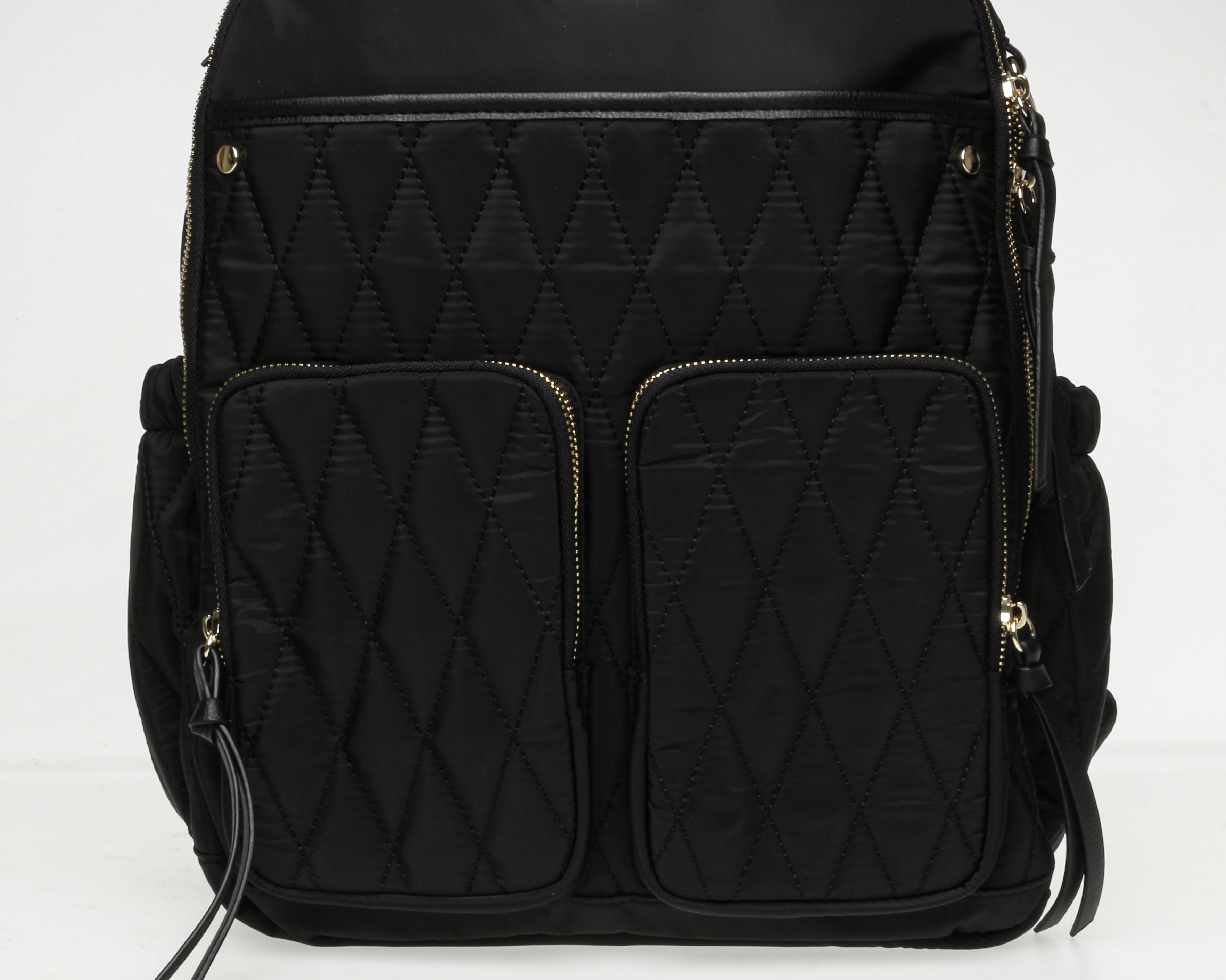 Madden NYC Women's Diaper Backpack Quilted Black