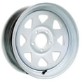 eCustomrim Trailer Wheel White Rim 15 x 5 Spoke Style (5 Lug On 4.5