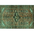 thumbnail image 1 of Ahgly Company Indoor Rectangle Persian Turquoise Blue Traditional Area Rugs, 6' x 9', 1 of 4