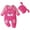Hot Pink, variant on Zshosam Newborn Baby Girl Clothes Baby Girl Romper Long Sleeve Romper Jumpsuit Newborn Clothes for Girls Size 12 18 Months,(Hot Pink 12-18 Months)