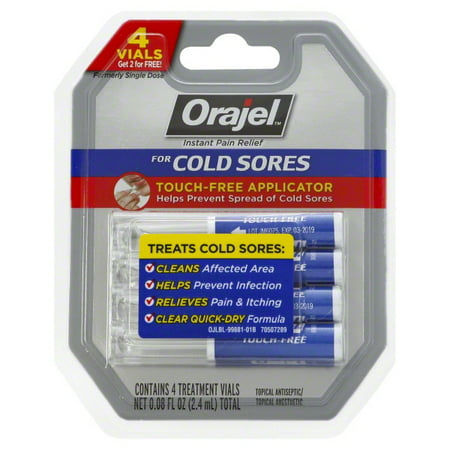 Orajel Touch-Free Cold Sore Patented Treatment .08 (Best Treatment For Cold Sores Inside Mouth)