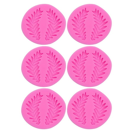 

6PCS Christmas Diy Olive Leaf Golden Wheat Ear Christmas Decoration Leaf Silicone Tool Fondant Chocolate Clay Tool Wax Melts Molds Silicone