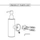 thumbnail image 2 of botella de champú de acero inoxidable, dispensador de jabón de pared, accesorio de baño., 2 of 5