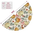 thumbnail image 3 of Sikiie Autumn Pumpkins Leaves 30-48 inches {designName} Print Christmas Tree Skirt Snowman Xmas Tree Skirt with Edge Christmas Decorations for Holiday Party36", 3 of 7