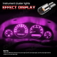 thumbnail image 5 of 5X PINK T10 168 194 LED Bulbs Instrument Gauge Cluster Dash Light W/ Sockets, 5 of 12