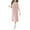 Pink, variant on Women's Spaghetti Strap Nightgowns Cotton Sleeveless Built in Bra Scoop Neck Midi Sleepshirts Cami Sleep Dress