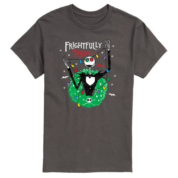 The Nightmare Before Christmas - Frightfully Festive Wreath - Men's Short Sleeve Graphic T-Shirt