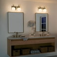 thumbnail image 5 of Hex 2-Light Bathroom Vanity Light in Champagne Bronze, 5 of 8