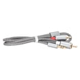thumbnail image 3 of Audio Adapter Auxiliary Cable, Nylon Wire Lossless Flexible Anti Interference 0.5m Length Audio Splitter Cord Sensitive  For Speaker For Desktops For Laptops, 3 of 8
