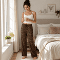 thumbnail image 6 of Daresay Women’s Lounge Pants 3-Pack, Soft Stretch Pajama Bottoms with Adjustable Drawstring Waist, Printed Wide Leg Sleep Pants, Sizes S-2XL, 6 of 10