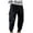 Black, variant on Men's Outdoor Cargo Pants,Mens Athletic Pants Relaxed Fit Stretch Drawstring Jogging Pants Casual Lightweight Workout Pants with Adjustable Ankle Cuff Today Sales