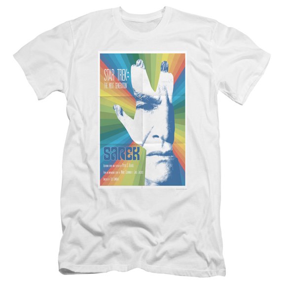 Star Trek Tng Season 3 Episode 23 Premium Canvas Adult Slim Fit 30/1 T-Shirt White