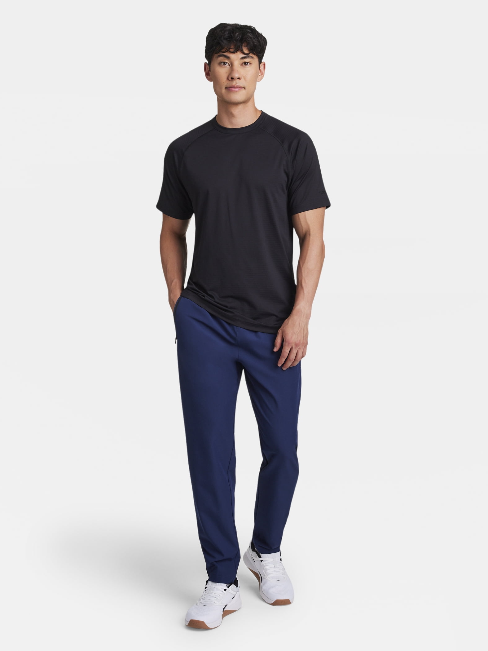 Reebok Men's and Big Men's Motive Performance Tonal Stripe Workout Shirt, Sizes XS-5XL