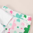 thumbnail image 4 of Baby Girl St Patricks Day Outfit Letter Print Long Sleeve Romper Bodysuits Flare Bottom Pants Headband 3 Pcs Set White 6-12 Months, 4 of 6