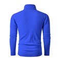 thumbnail image 2 of Men Turtleneck Cable Knit Sweater Long Sleeve Pullover Classic Fit Solid Color Top, 2 of 7