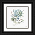 thumbnail image 1 of Audit, Lisa 15x15 Black Ornate Wood Framed with Double Matting Museum Art Print Titled - Bohemian Blue 03A, 1 of 4