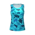 thumbnail image 3 of Picia World Turtle Day Pattern Women's Workout Tank Top,Breathable Activewear,Slim Fit Athletic Top,Versatile Workout Moisture-wicking top-Medium, 3 of 9