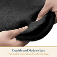 thumbnail image 6 of ComfiTime Bathroom Contour Rugs – 1 inch Thick Memory Foam, 20" x 23" Bath Mat for Toliet, Soft Plush Velvet Top, Non-Slip,Ultra Absorbent, Small, Large & Long Rugs for Bathroom Floor, Black, 6 of 11