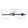thumbnail image 4 of TrakMotive CV Axle Shaft TO-8164 Premium; OEM Replacement, 4 of 5