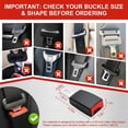 thumbnail image 5 of 4.7-inch Seat Belt Buckle Extender, Seat Belt Buckle for Cars, 2 Pcs, 5 of 6