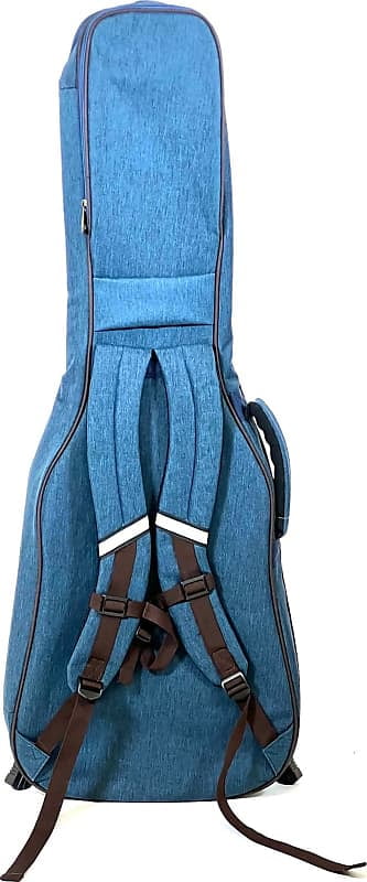 Barton GSP Messenger Electric Guitar Gig Bag, Blue Oxford