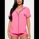 thumbnail image 4 of Conjuntos de Pijama para Mujer, Pijamas Suaves de Corta con Botones, Conjuntos de Pijama de Verano Rosa L, 4 of 9